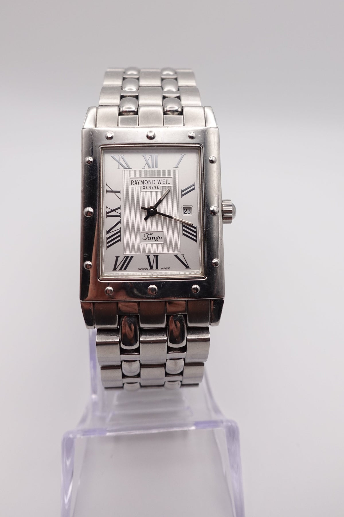 Raymond Weil Quartz Tango Oblique Date 5380 - Pre-Owned