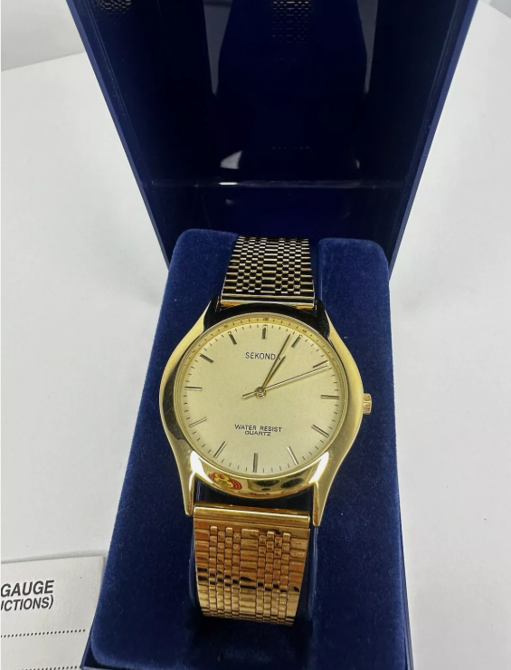 Sekonda 03349 Quartz Gold with Gold Dial - Brand New