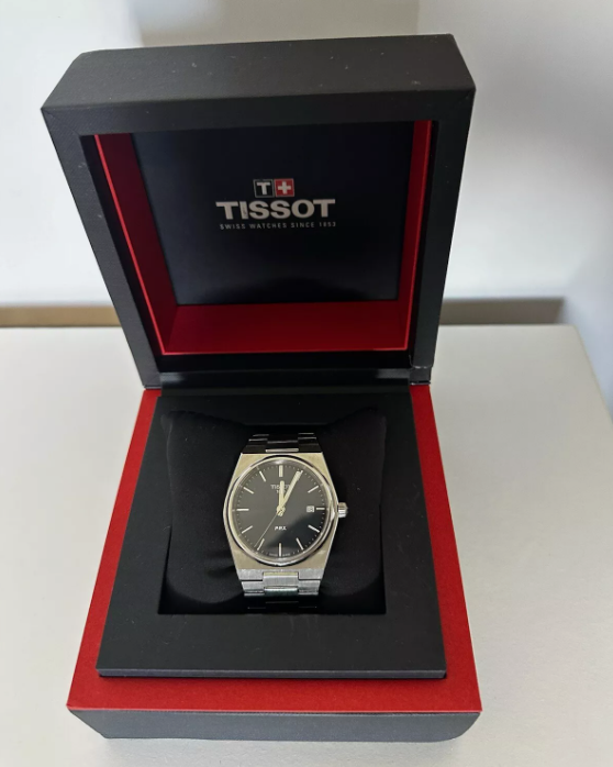 Tissot PRX Quartz Date Silver Blue Dial T137.410.11.041.00 - Pre-Owned